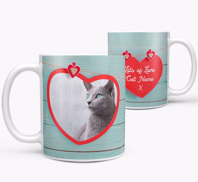 Photo Upload 'Hearts' Mug - Personalized for your {breedFullName} 